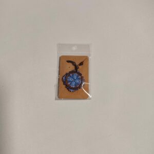 Verižica z modro mandalo in kristalčkom