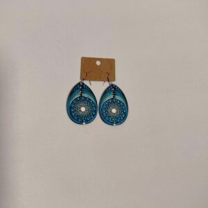 Turkizni veliki leseni uhani